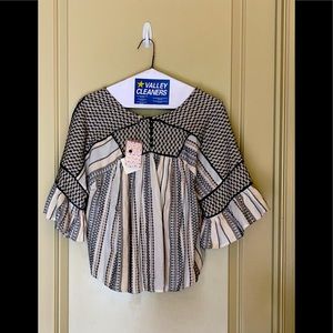 free people embroidered top. brandnew (size small)